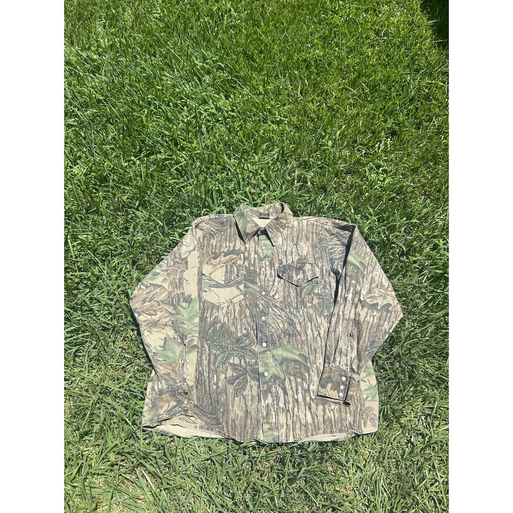 LAPCO Heavy Camo Long Sleeve Shirt Medium Made In USA Pre-owned